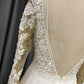 Long Sleeves  Chiffon With Lace  A-line Wedding Dress With Train C0017