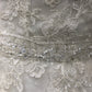 Round Neck Tulle With  Lace  Appliques A-line Wedding Dress With Train C0018