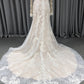 Long sleeves  Lace  Mermaid  Wedding Dress With Train C0019