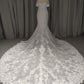 Sweetheart Neck Off The Should  Mermaid Wedding Dress With  Long Train C0024