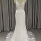 Spaghetti Straps Tulle With Lace Mermaid Wedding Dress With  Train C0025