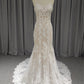 Sweetheart Neck Lace Mermaid Wedding Dress With  Train C0026
