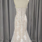 Sweetheart Neck Lace Mermaid Wedding Dress With  Train C0026