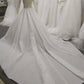 High Neck One Should Lace A-line  Wedding Dress With  Train C0027