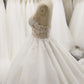 High Neck One Should Lace A-line  Wedding Dress With  Train C0027