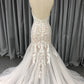 Spaghetti Straps Tulle With Lace Mermaid  Wedding Dress With  Train C0029