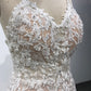 Spaghetti Straps Tulle With Lace Mermaid  Wedding Dress With  Train C0029