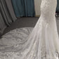 Sweetheart Neck  Lace Mermaid  Wedding Dress With  Train C0030