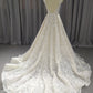 Straps  Lace A-line Wedding Dress With  Train C0031