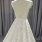 Straps  Lace A-line Wedding Dress With  Train C0031