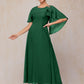 Short Sleeves Ankle Length Chiffon Mother Of The Bride Dress
