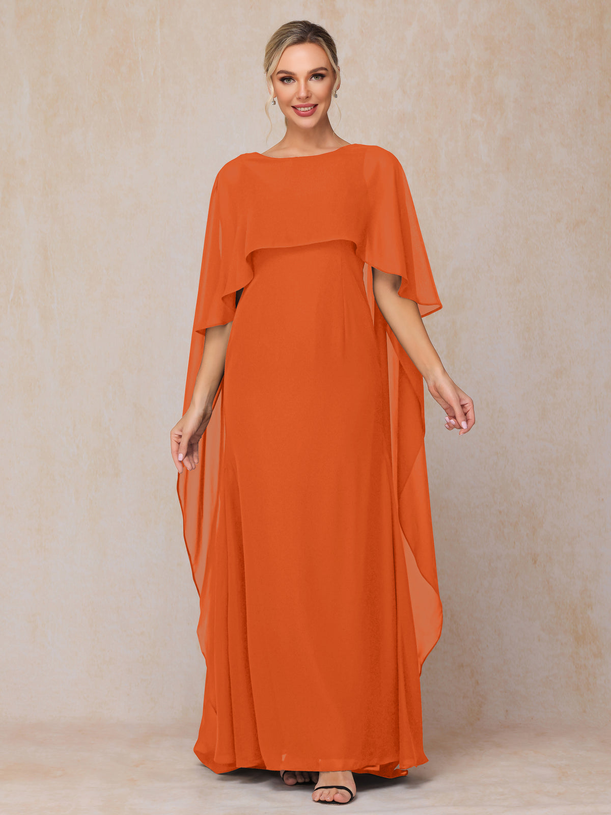 Short Sleeves Chiffon Mother of the Bride Dresses main image 1