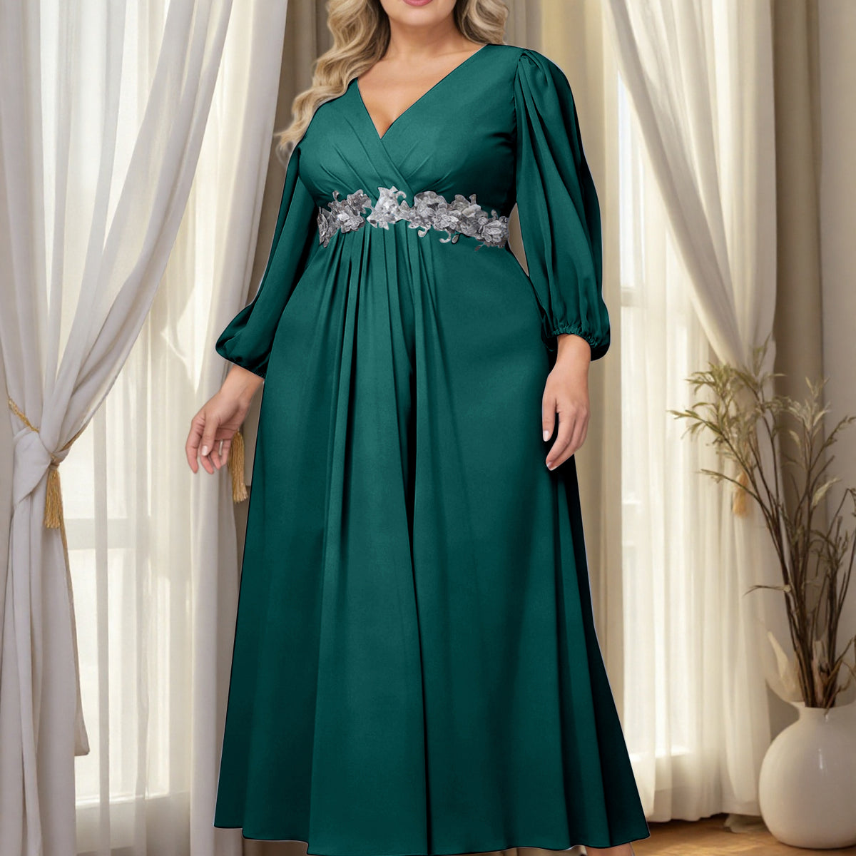 peacock prom dress plus size Sydney's Closet Women's Peacock Sequin Velvet Fitted Formal