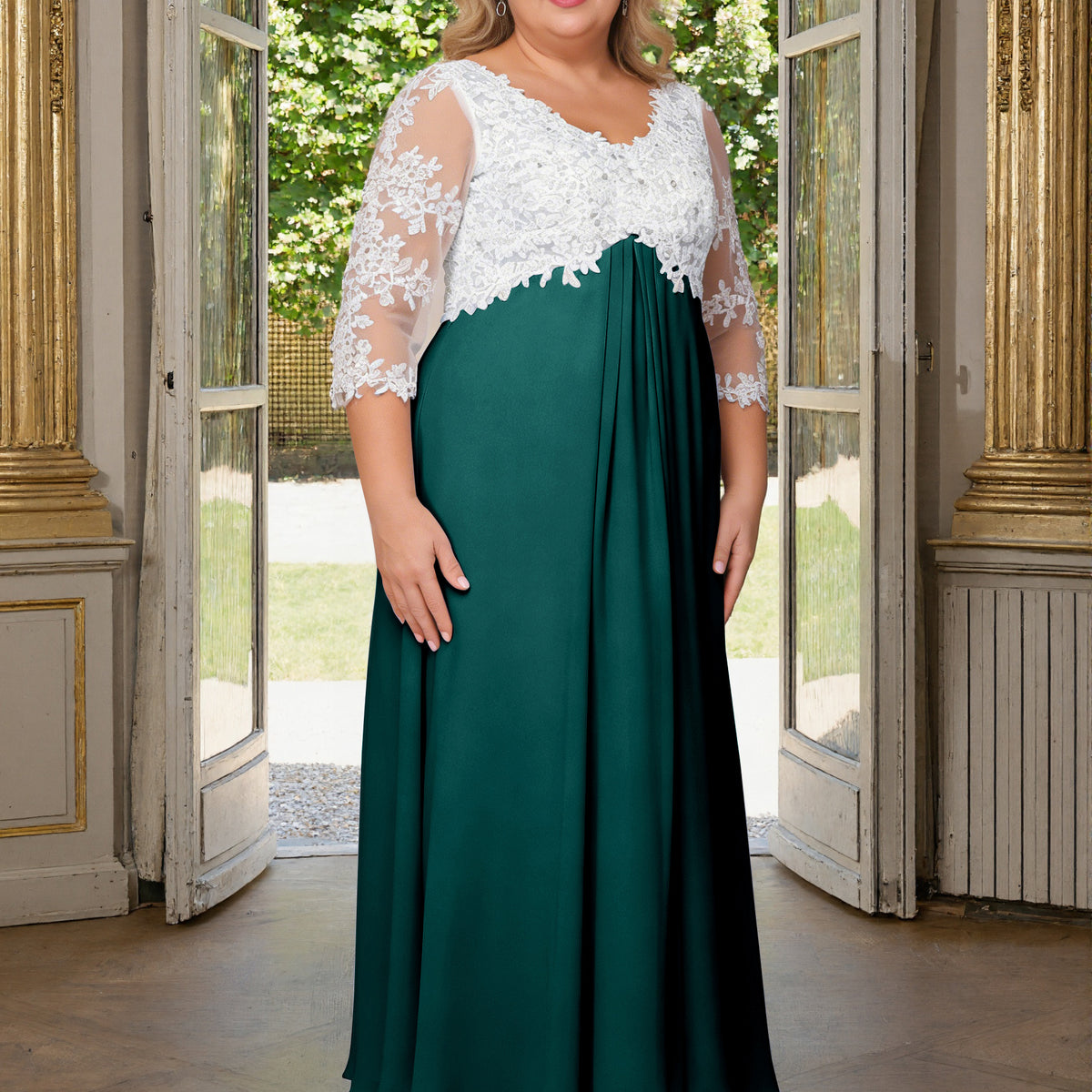 peacock formal dress plus size Primavera Couture 14075 Size 24 Peacock Plus Size Sequin Prom Dress One Shoulder Formal Pageant Gown main image 0