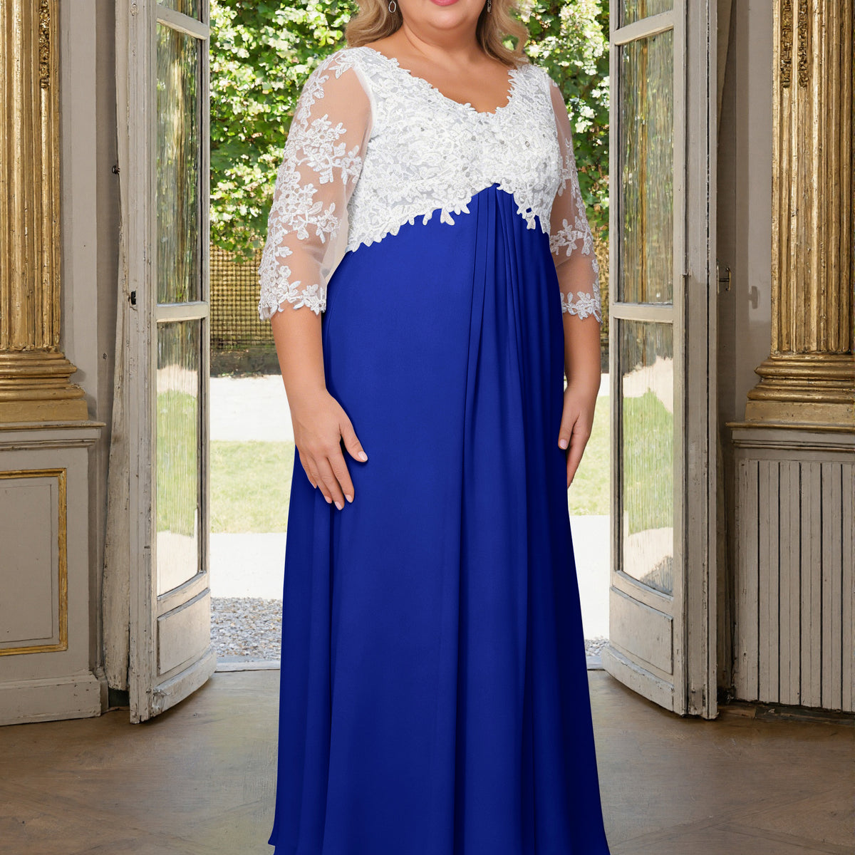 royal blue maternity dress Athena Photoshoot |Royal Jersey Gown, Convertible, One Size If you want to impress at your baby shower or maternity photo shoot Royal Blue Ruffled Maternity Gown