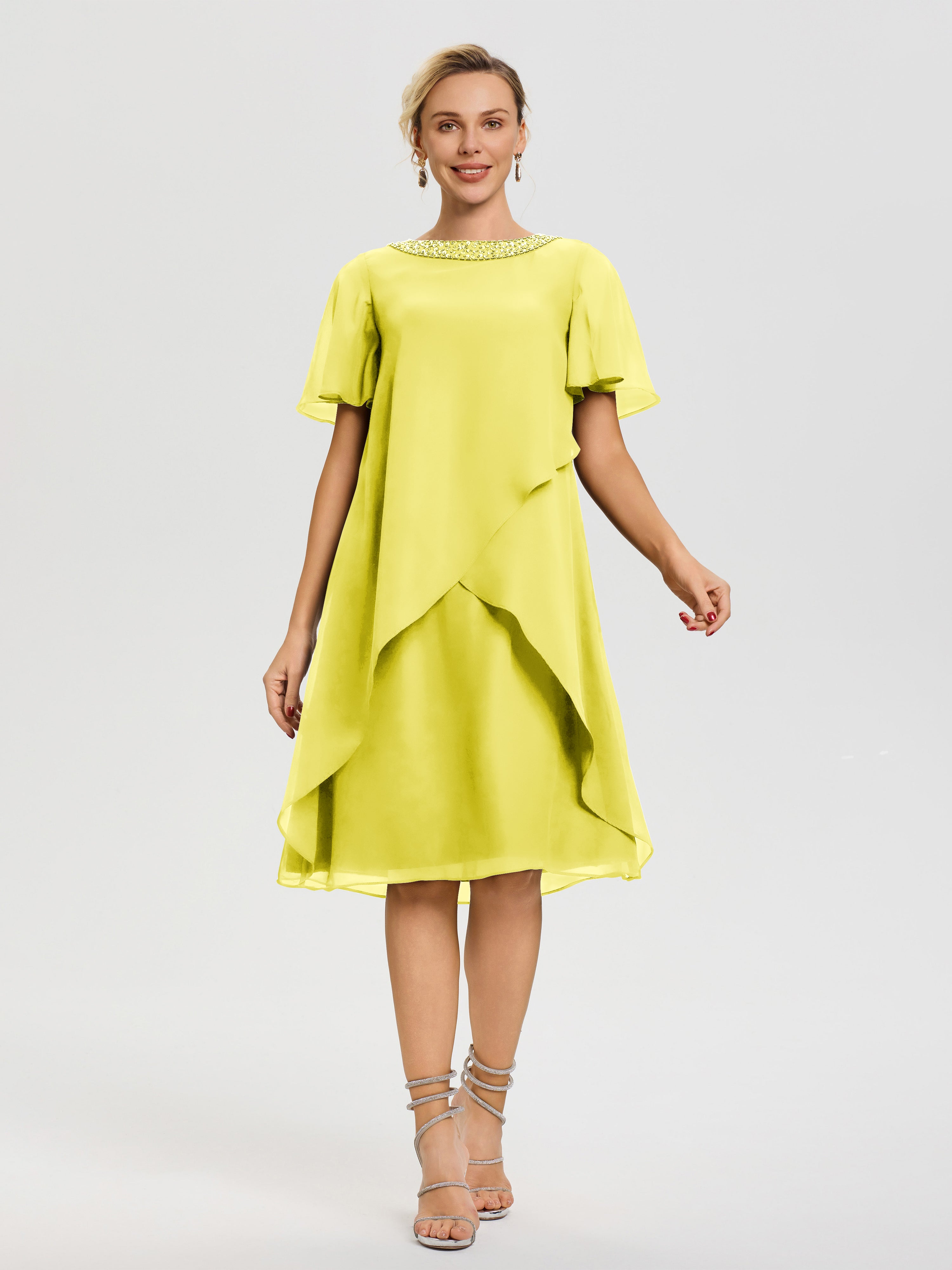 lemon dress short Twirl Dress in Lemon