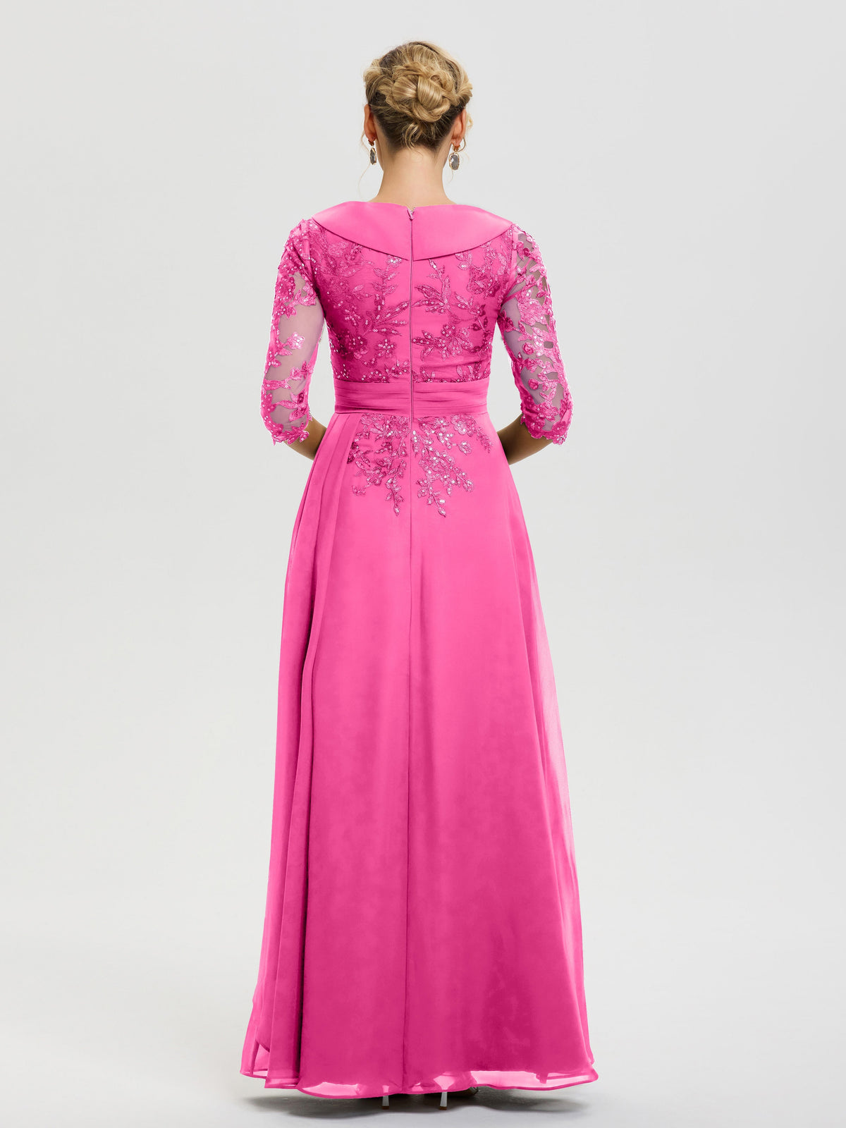 Azalea Slimming Plus Size Mother Of The Bride Dresses With Sleeves A L