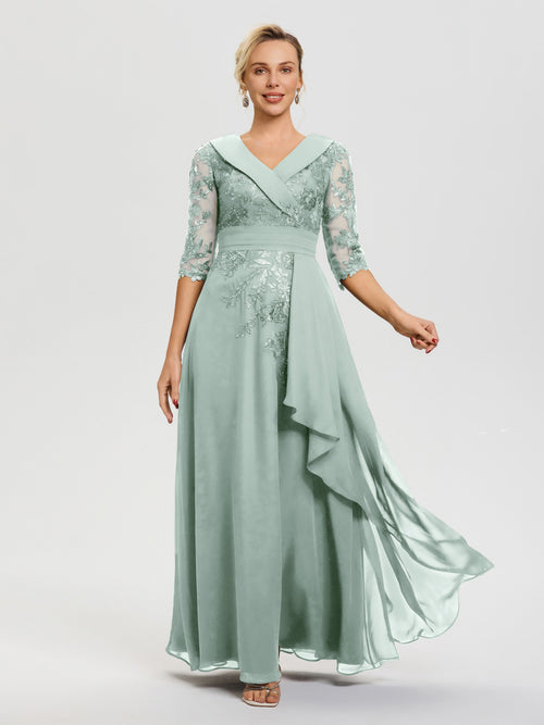 Celadon Mother Of The Bride Outfits 2 Pieces A Line V Neck Appliqued Knee Length Mother Of The Bride Dresses With Jacket