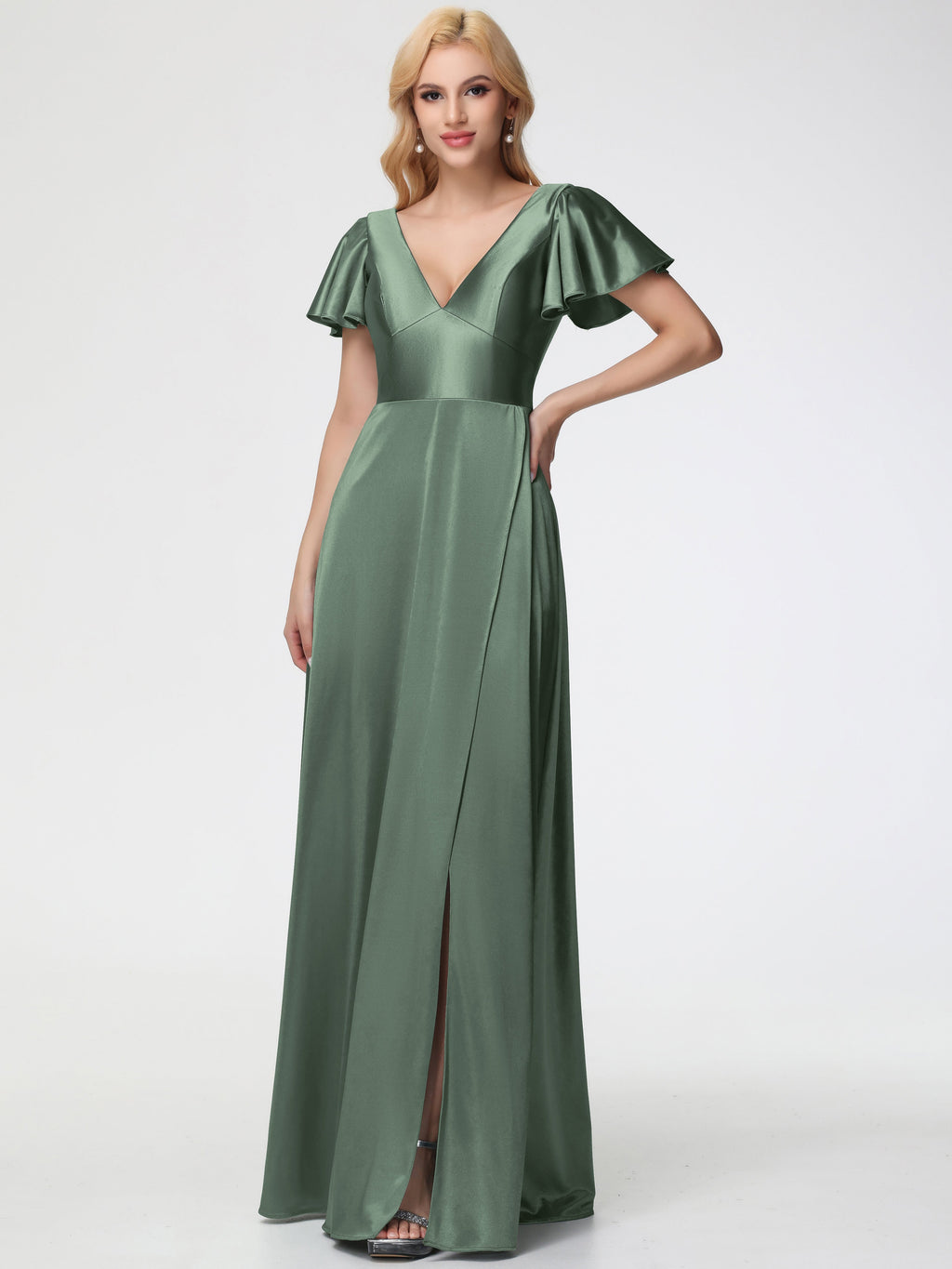 Short Lime Green Bridesmaid Dresses Lime Green Satin Dress With Flutter Sleeves Dsir Couture Short Lime Green Bridesmaid Dresses Lime Green Satin Dress With Flutter Sleeves Dsir Couture