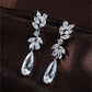 Teardrop Wedding Long Earrings