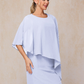 Knee Length Short Sleeves Chiffon Mother Of The Bride Dress