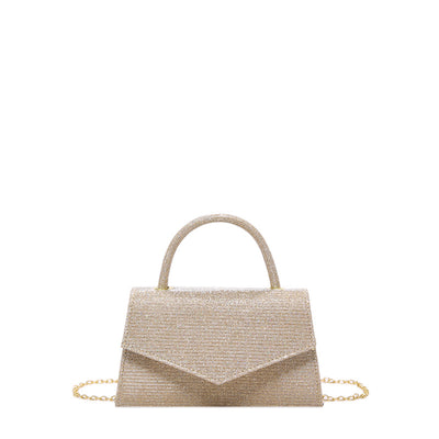 Glitter Women's Evening Bag V-shaped Shoulder Bag
