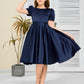 Simple Short Sleeves Satin Flower Girl Dress
