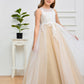 Cute Sleeveless Lace Appliques Tulle Flower Girl Dress