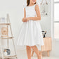 Sleeveless V Back Satin Flower Girl Dress With Bow-Knot