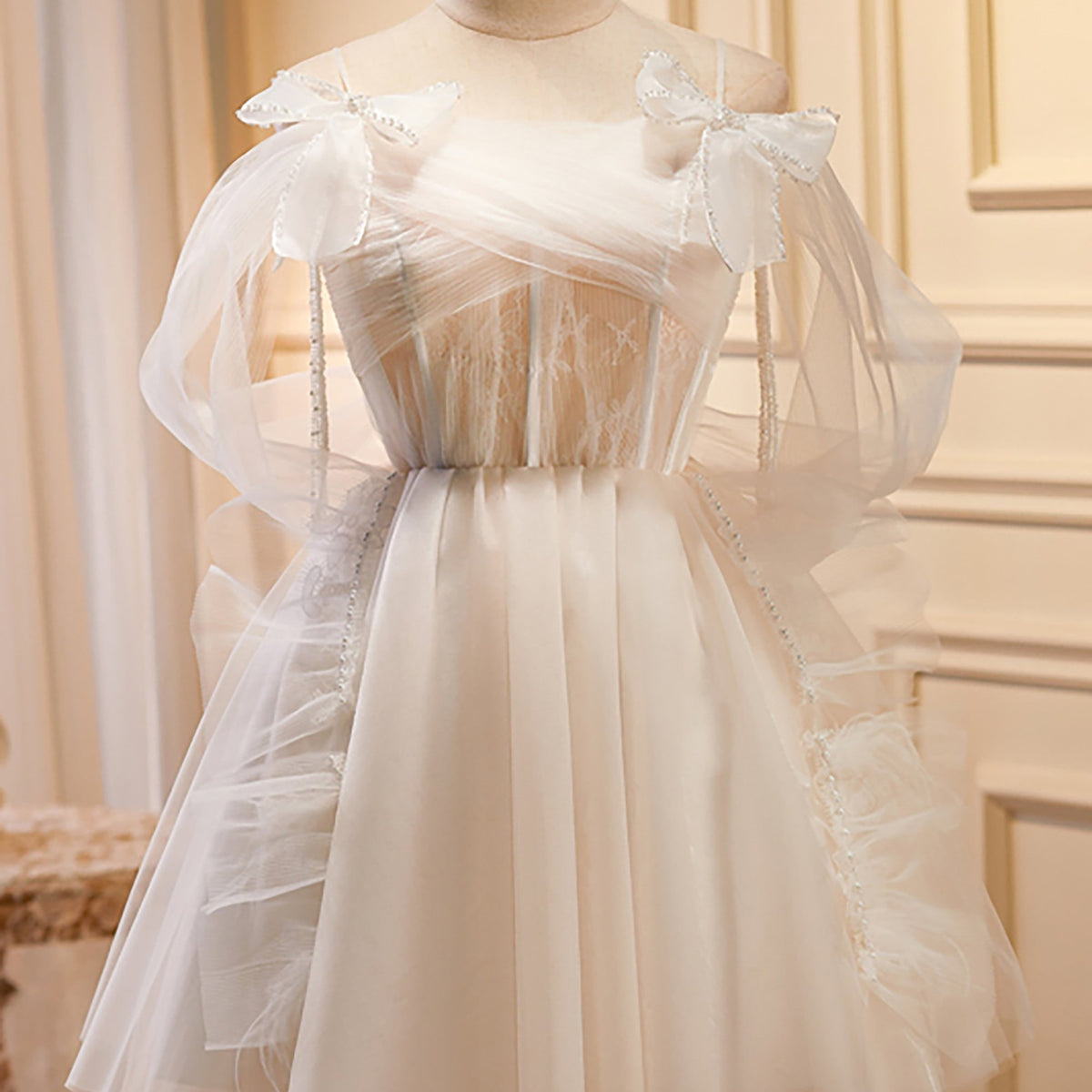 Spaghetti Straps A Line Tulle Short Homecoming Dresses Spaghetti Straps A Line Tulle Short Homecoming Dresses