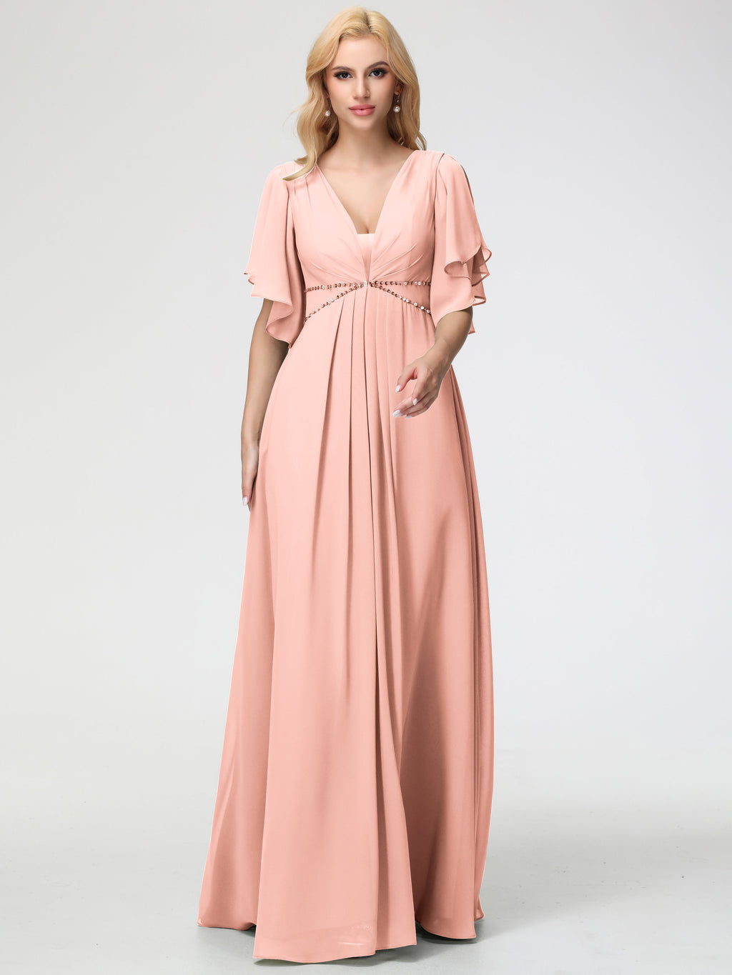 coral satin bridesmaid dresses A-line One Shoulder Coral Satin Modest Women Long Evening Prom Dresses –  bridalsew main image 0
