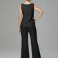 Long Sleeves Chiffon Lace Mother Of The Bride Dress Pants Suits