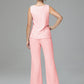 Long Sleeves Chiffon Lace Mother Of The Bride Dress Pants Suits