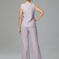 Long Sleeves Chiffon Lace Mother Of The Bride Dress Pants Suits