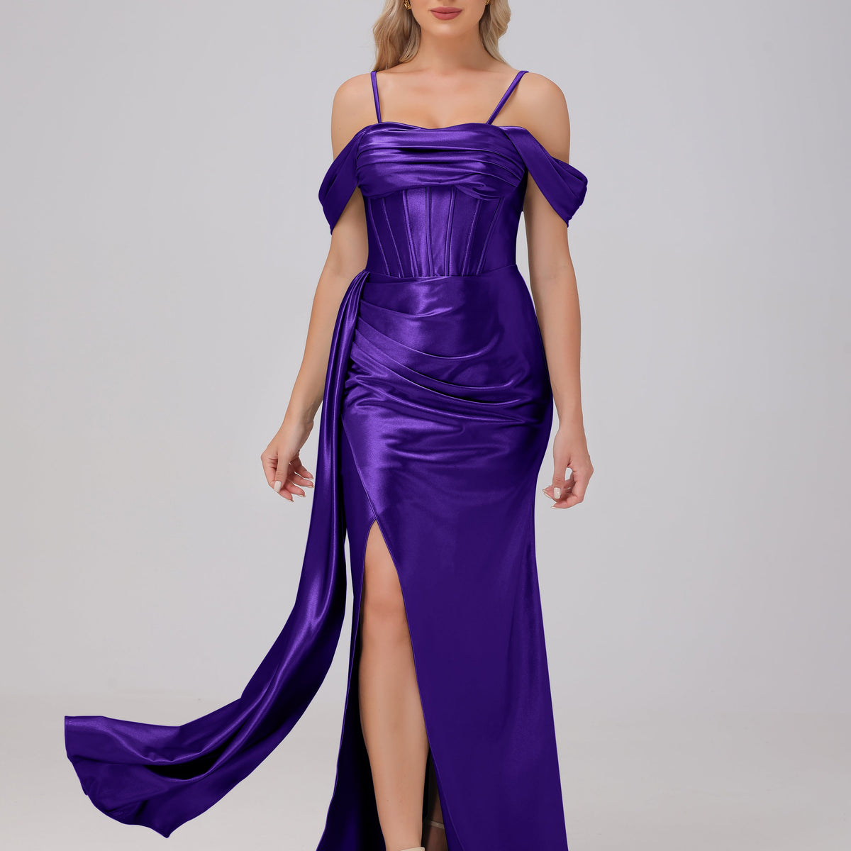 purple homecoming dress long Simple Chiffon Short Prom Dress, Purple See Primavera backless long designer dresses for prom and v purple long sleeve homecoming dresses