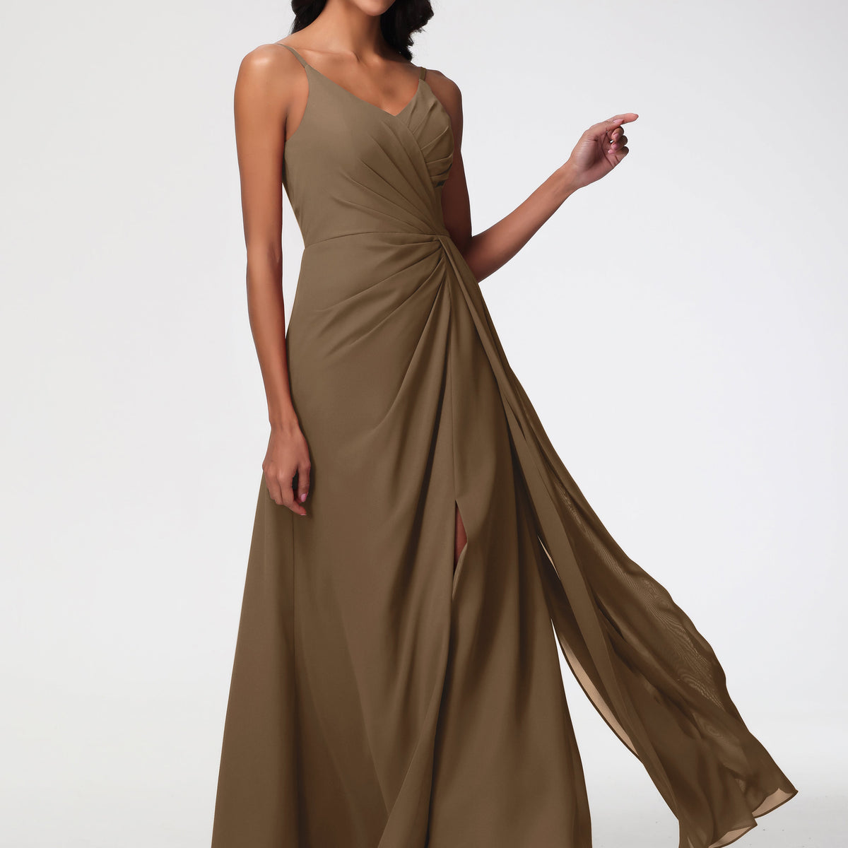 mocha satin bridesmaid dresses Mocha Bridesmaid Dresses