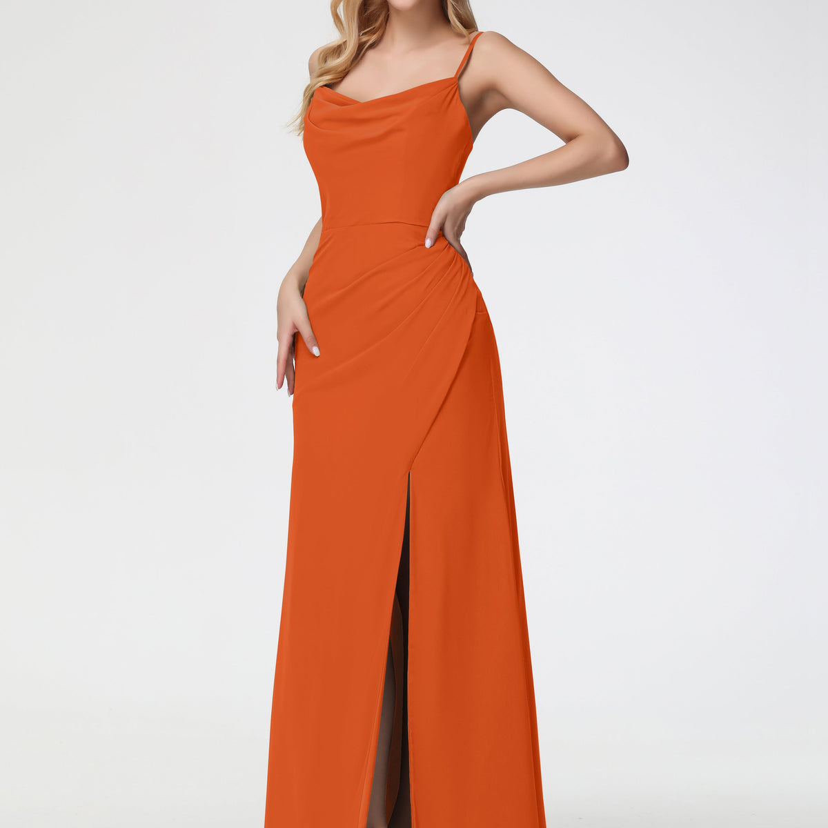 burnt orange sheath dress Burnt orange bell dress 18