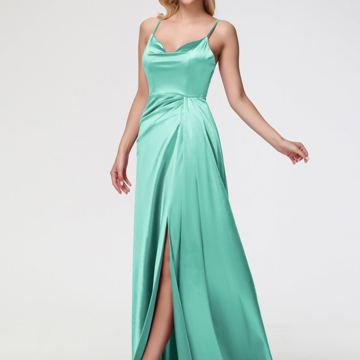 Oh Polly Mint Green Sheath Dress Mint Green Prom Dress Removable Spaghetti  Straps Sweetheart Ruched Sheath