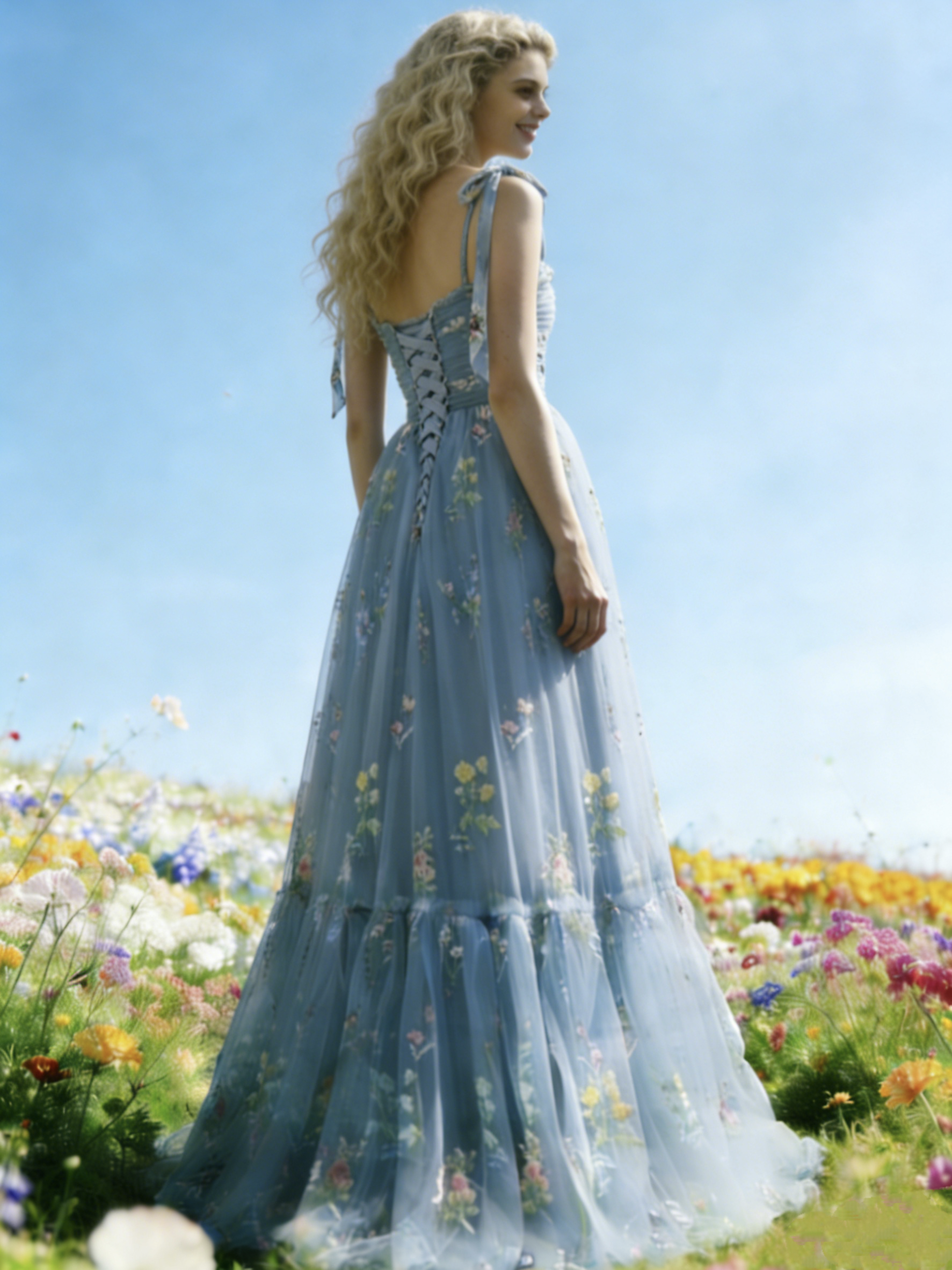 bridesmaid dresses for all sizes Cicinia Dusty Sage Prom Dresses Long Floral Lace A-line Floor Length D