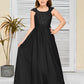 A Line Chiffon Lace Junior Bridesmaid Dress