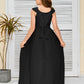 A Line Chiffon Lace Junior Bridesmaid Dress