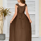 A Line Chiffon Lace Junior Bridesmaid Dress