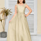 A Line Chiffon Lace Junior Bridesmaid Dress