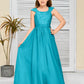 A Line Chiffon Lace Junior Bridesmaid Dress