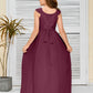 A Line Chiffon Lace Junior Bridesmaid Dress