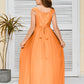 A Line Chiffon Lace Junior Bridesmaid Dress