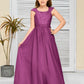 A Line Chiffon Lace Junior Bridesmaid Dress