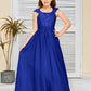 A Line Chiffon Lace Junior Bridesmaid Dress