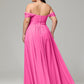 A-line Sweetheart neckline Chiffon-Bridesmaid Dress Plus Size