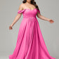 A-line Sweetheart neckline Chiffon-Bridesmaid Dress Plus Size